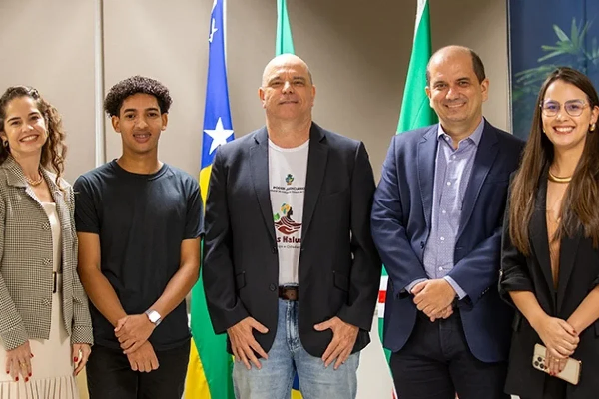 Dahyenne Alves, Marcos Vinícius, Leandro Crispim,  Reinaldo Dutra e  Brenna Martins/Foto: TJGO