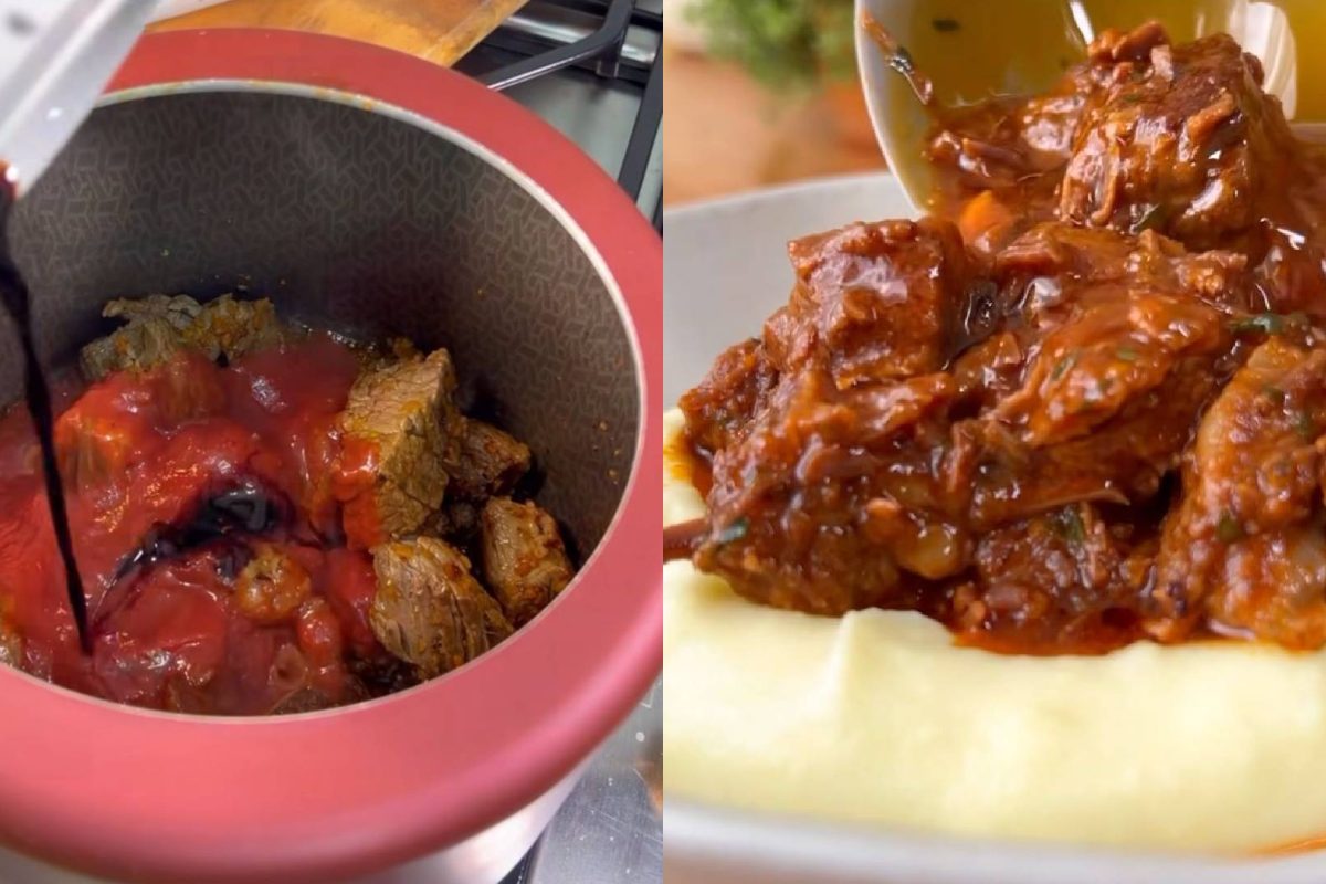 A melhor carne de panela que desmancha na boca e A melhor carne de panela que desmancha na boca e só tinha nos restaurantes