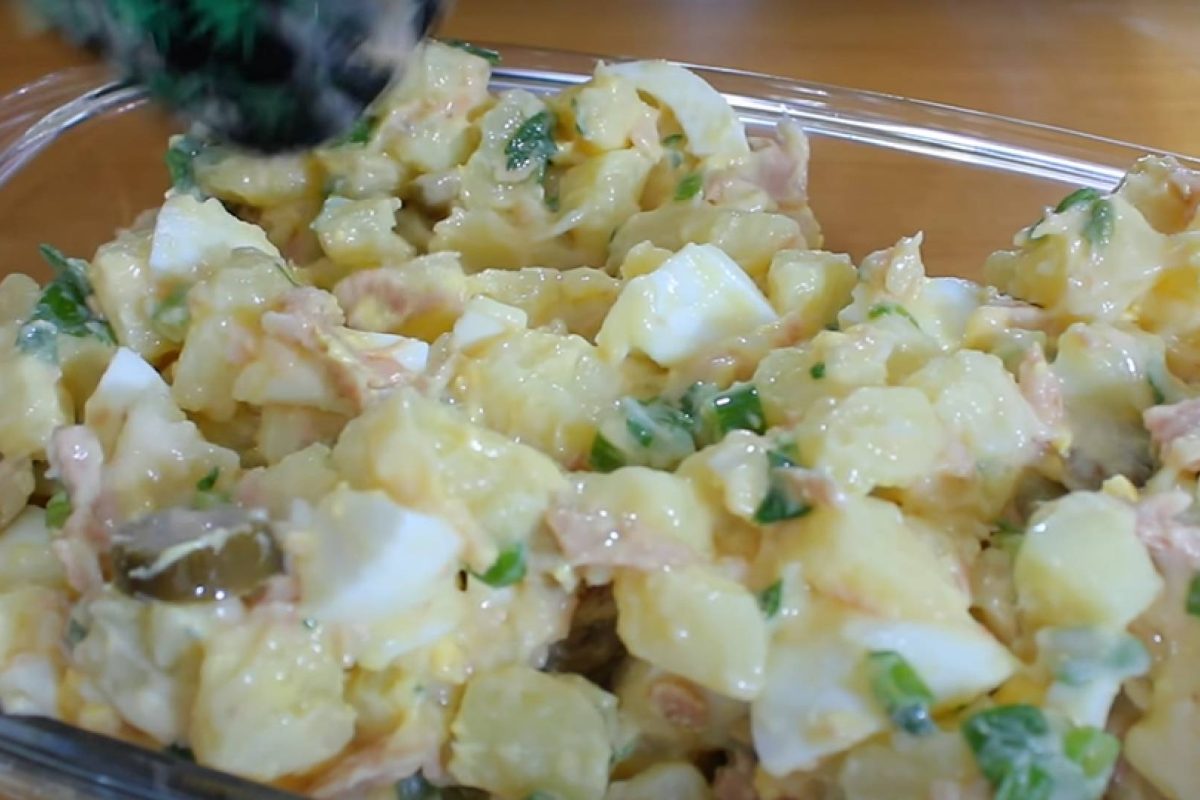 Receita simples de salada de batata
