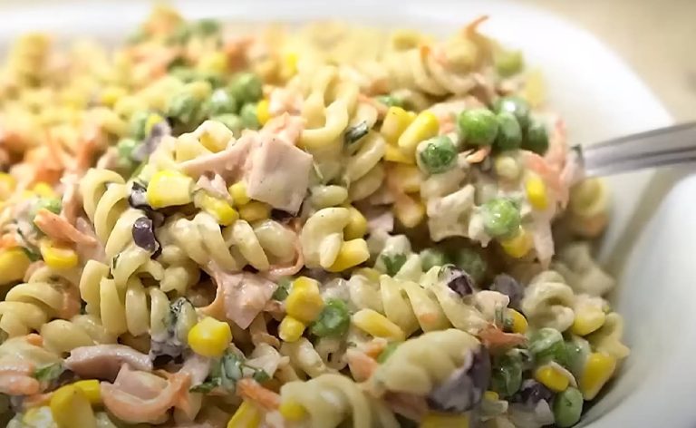 Receita salada de macarrão